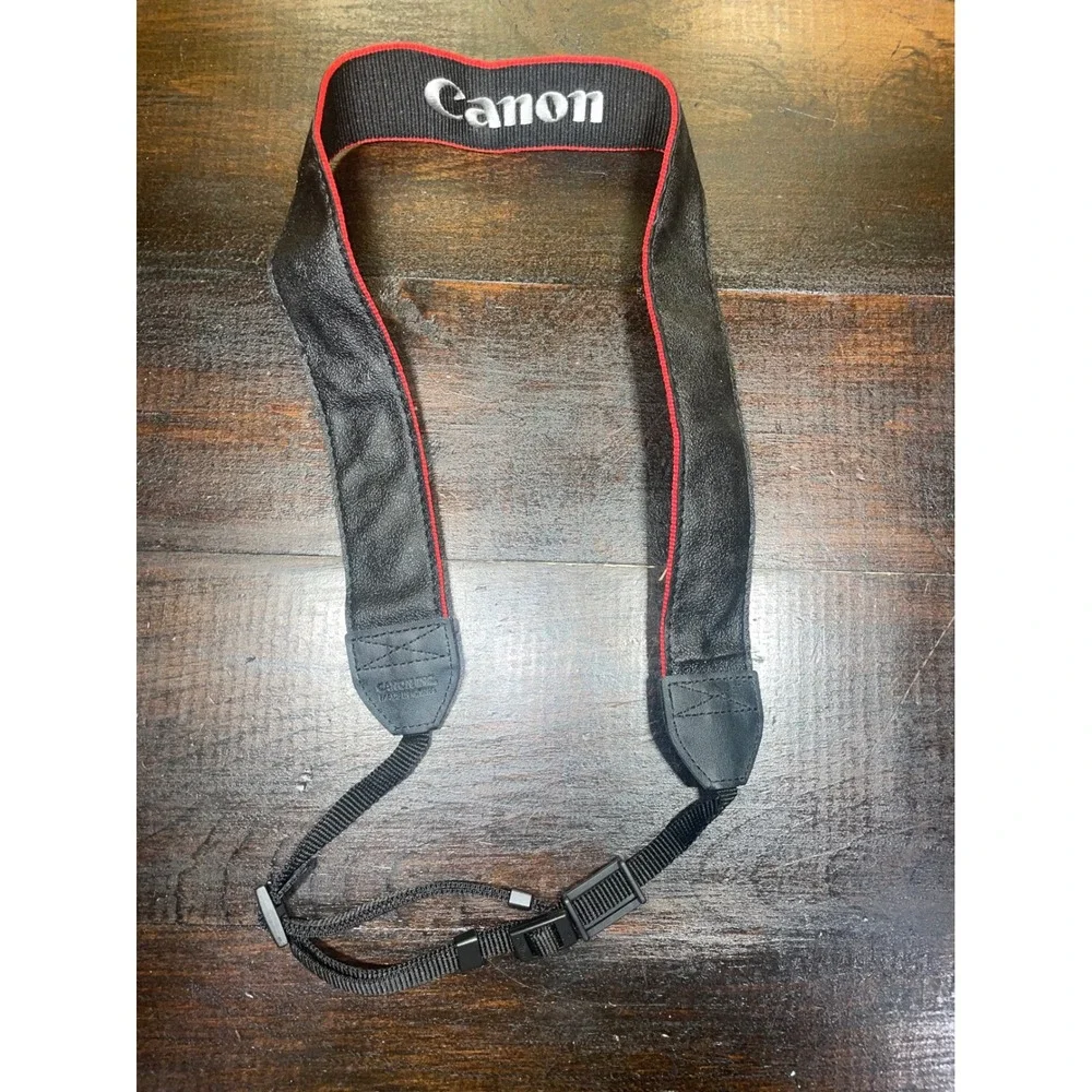 Canon‎ EOS Digital Camera Strap Neck Shoulder Sling Black Red Adjustable